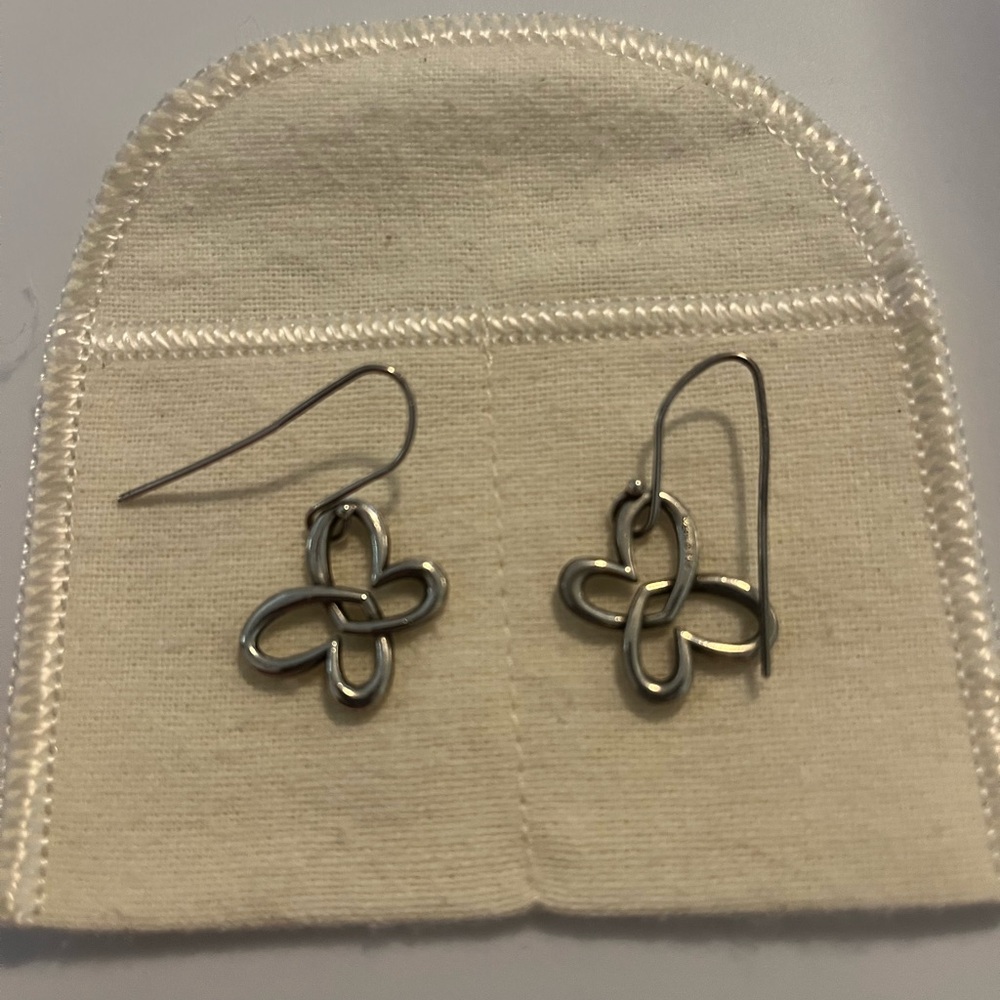 James Avery Silver Flower Earrings